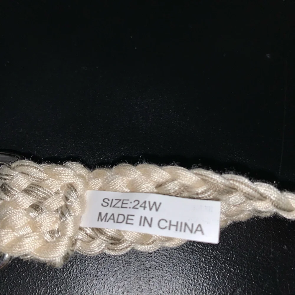 Braided Fabric Belt, sz 24W